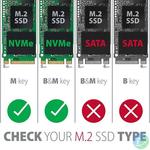 Axagon EEM2-GTSA USB-C 3.2 Gen 2 - NVMe M.2 fekete ház