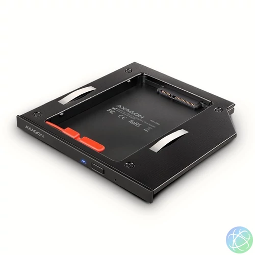 Axagon RSS-CD09 2,5" SATA SSD/HDD caddy optikai meghajtó beépítő keret