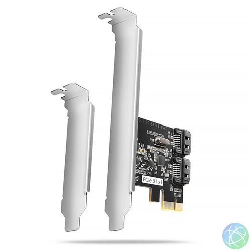 Axagon PCES-SJ2 2db belső SATAIII portos PCI-Express kártya