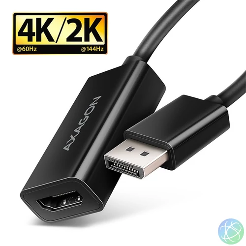 Axagon RVD-HI20N 4K/60Hz DisplayPort - HDMI 2.0 adapter