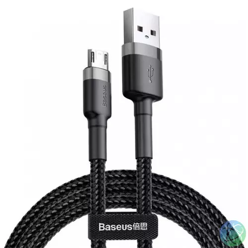 Baseus CAMKLF-HG1 Cafule 3m 2A USB A/micro USB fekete-szürke adat- és töltőkábel