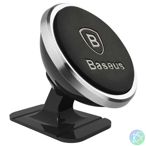 Baseus 360 -ban állítható mágneses telefontartó ezüst SUCX140012
