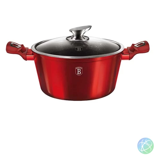 Berlinger Haus BH/1256N 2,5L Metallic Line Burgundy Edition 20 cm fedővel, burgundi lábas