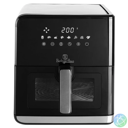 Berlinger Haus BH/9470 L fekete- ezüst 7,5 L forrólevegős sütő