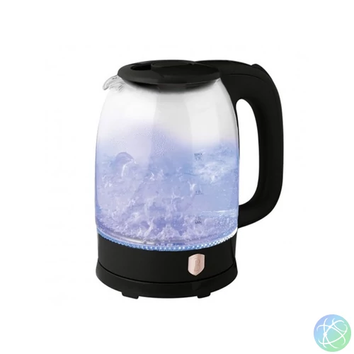 Berlinger Haus BH/9565 1,7L-es fekete- rose gold üveg vízforraló