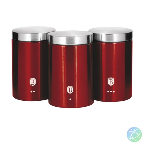 Berlinger Haus BH/1343 burgundy 3 részes tároló szett