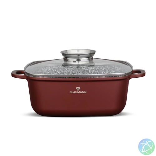 Blaumann BL-4093 5,4L Cerastone Collection 26 cm-es négyzet alakú edény fedővel