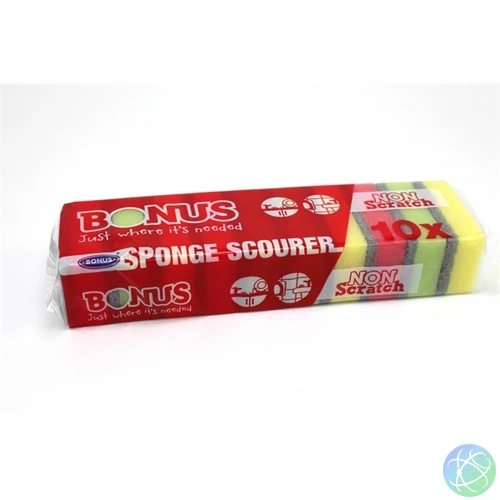 Bonus 10db-os vegyes mosogatószivacs