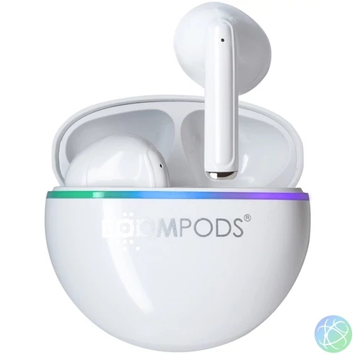 Boompods Earshot True Wireless Bluetooth fehér fülhallgató