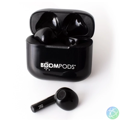 Boompods Compact Buds True Wireless Bluetooth fekete fülhallgató