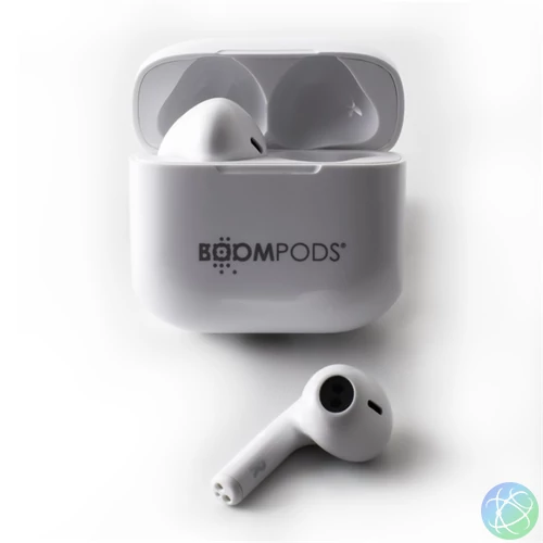 Boompods Compact Buds True Wireless Bluetooth fehér fülhallgató