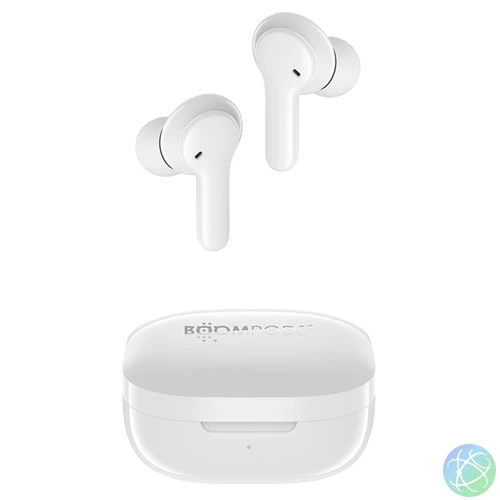 Boompods Bassline Compact True Wireless Bluetooth fehér fülhallgató