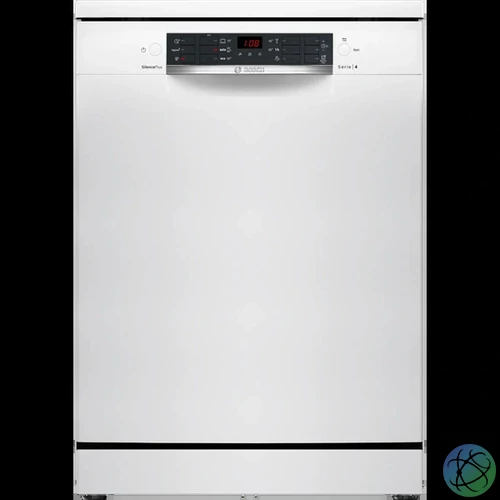 Bosch SMS46KW02E fehér, programok száma: 5, szabadonálló, 13 terítékes mosogatógép
