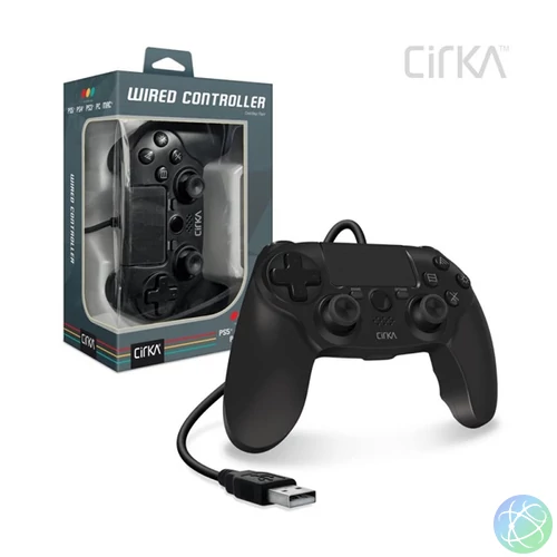 Cirka M07527-BK NuForce PS4/PC/Mac vezetékes fekete kontroller