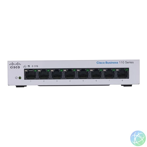 Cisco CBS110-8T-D 8x GbE LAN port nem menedzselhető switch