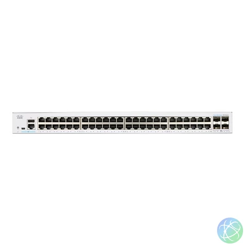Cisco CBS250-48T-4X 48x GbE LAN 4x SFP+ port L2 menedzselhető switch