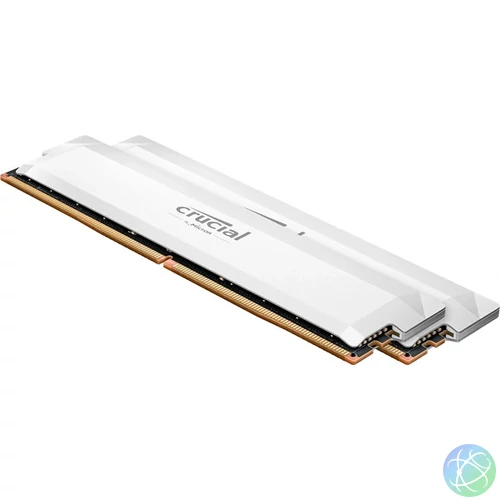 Crucial 64GB 6400MHz DDR-5 Pro (Kit! 2db 32GB) (CP2K32G64C40U5W) fehér memória