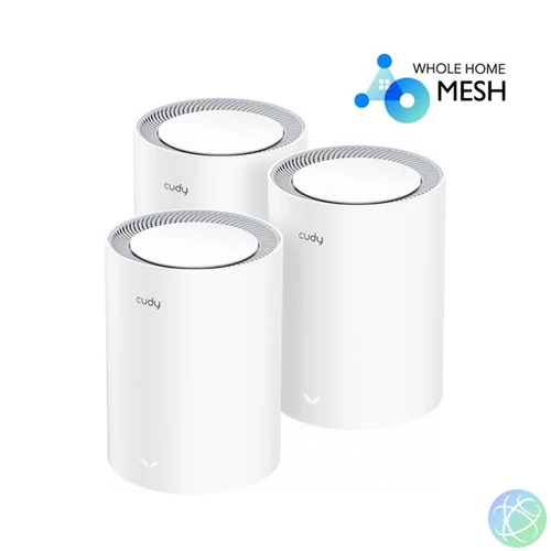 CUDY M1800(3-Pack) AX1800 WIFI 6 MESH fehér router (3db-os szett)