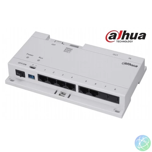 Dahua VTNS1060A 6 csatornás Cat5/24VDC disztribútor IP video kaputelefonokhoz