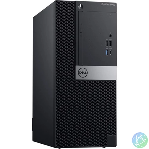 Dell Optiplex 5060 MT/i5-9500/16GB/512GB SSD/Win Pro COA/fekete asztali számítógép (Használt A+,felújított)