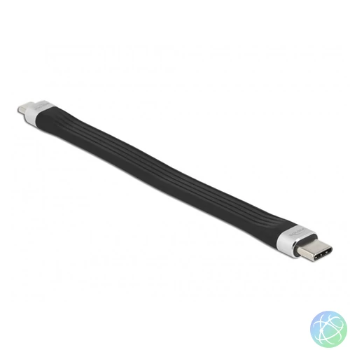 Delock 86793 13,5cm USB 2.0 USB-C - MicroUSB PD3 FPC lapos kábel