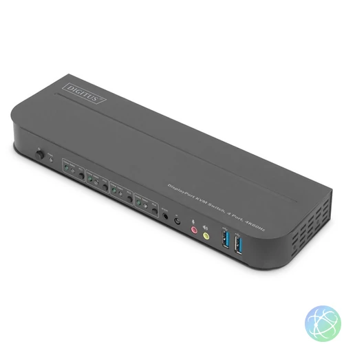DIGITUS DS-12890 Full HD 4K 60Hz 4 port HDMI/Displayport KVM Switch