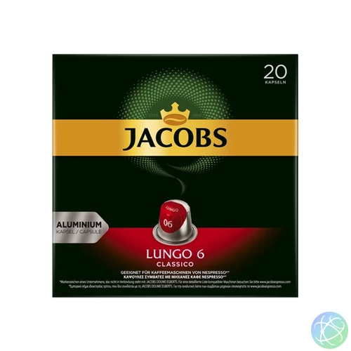 Douwe Egberts Jacobs Lungo Classico Nespresso kompatibilis 20 db kávékapszula