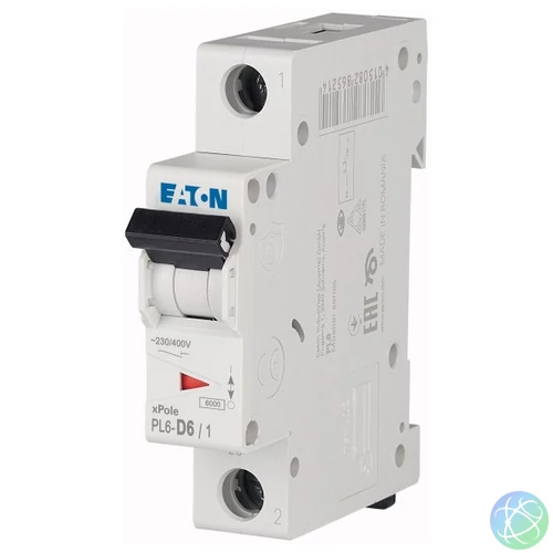 Eaton 286542 6kA 6A,D 1P kismegszakító