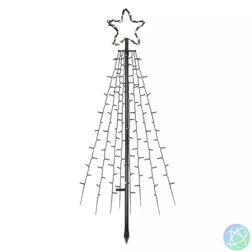 Emos DCTC02 fém 180 cm kültéri és beltéri hideg fehér időzítő LED karácsonyfa