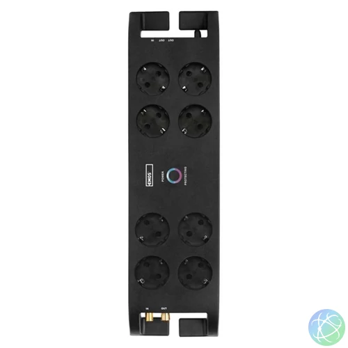 EMOS P54252 3m 1800J SCHUKO 8 csatlakozós túlfeszültség védett elosztó
