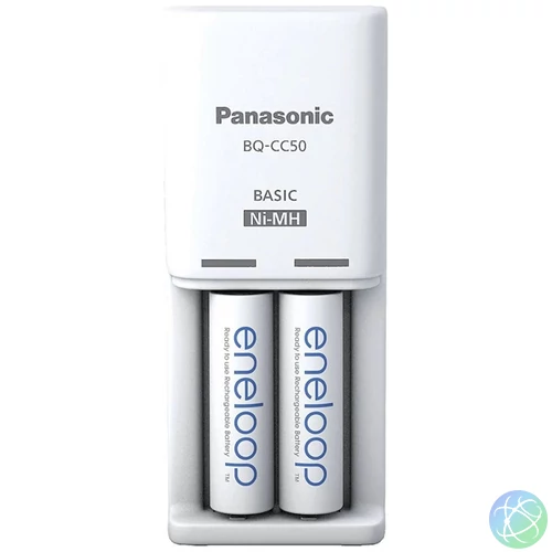 Panasonic Eneloop K-KJ50MCD20E AA 2000mAh időzítős akkutöltő +2xAA akku