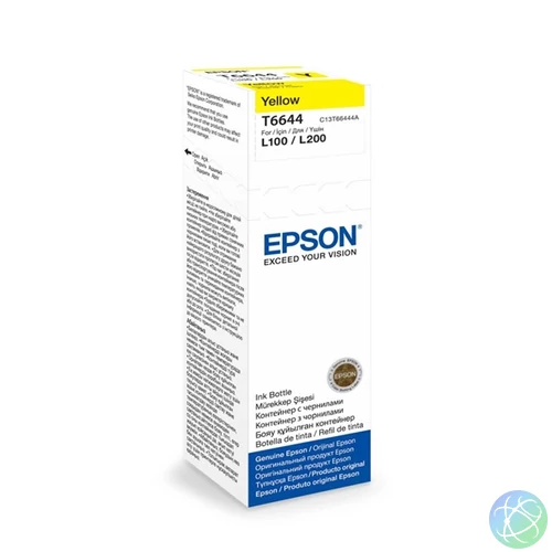 Epson C13T66444A T6644 70ml EcoTank kompatibilis sárga tintapalack