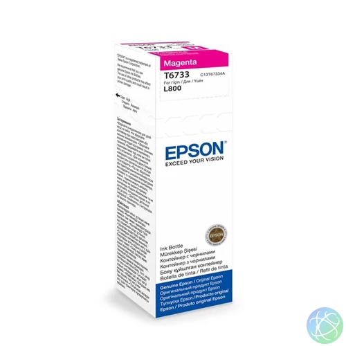 Epson C13T67334A T6733 70ml EcoTank kompatibilis magenta tintapalack