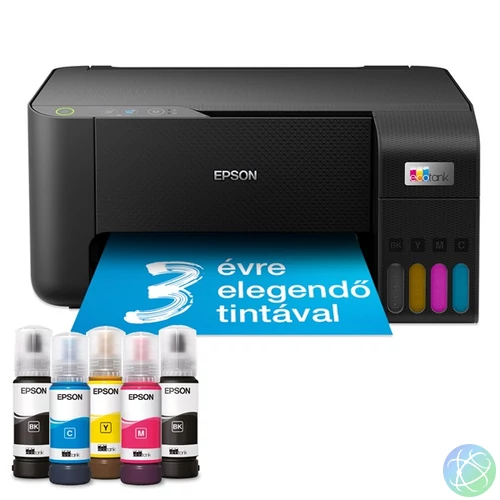Epson EcoTank L3230 színes nyomtató MFP, USB, 8100/6500 oldal tinta a dobozban