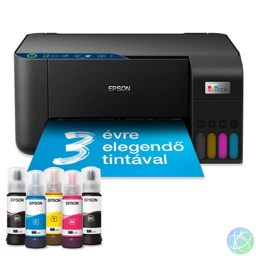 Epson EcoTank L3271 színes nyomtató MFP, WiFi/USB, 8100/6500 oldal tinta a dobozban