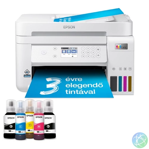 Epson EcoTank L6276 színes nyomtató MFP, Duplex, WiFi/USB/LAN, 14 000/5200 oldal tinta a dobozban
