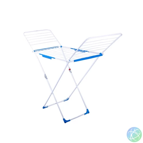 EUROGOLD STABILO PLUS 18m szétnyitható szárnyas ruhaszárító, fehér, extrákkal