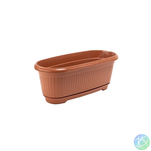 FLAIR Flora 60454 terra 45cm alátéttel virágláda