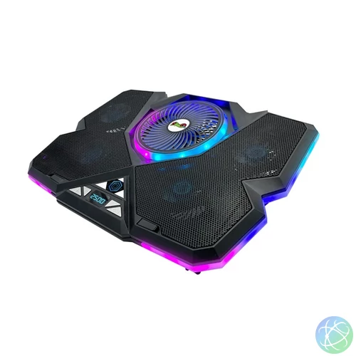 FroggieX FX-PC-P1-BL NitroCooling notebook hütőpad telefontartóval