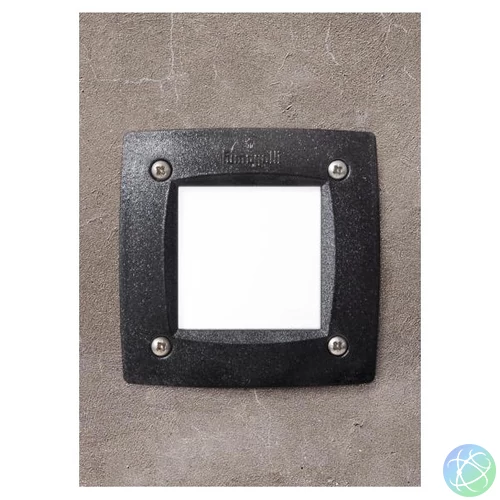 Fumagalli LETI 100 SQUARE ST LED 3W GX53 fekete kültéri beépíthető falilámpa