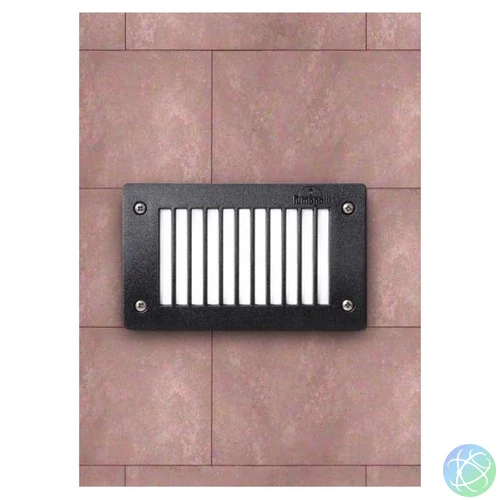 Fumagalli LETI 200 GL LED 3W GX53 fekete kültéri beépíthető falilámpa