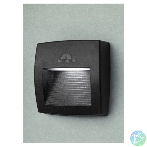 Fumagalli LORENZA 150 LED 4W 3K R7S fekete kültéri falilámpa
