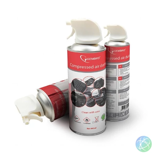 Gembird 400ml szórófejes sűrített levegő spray