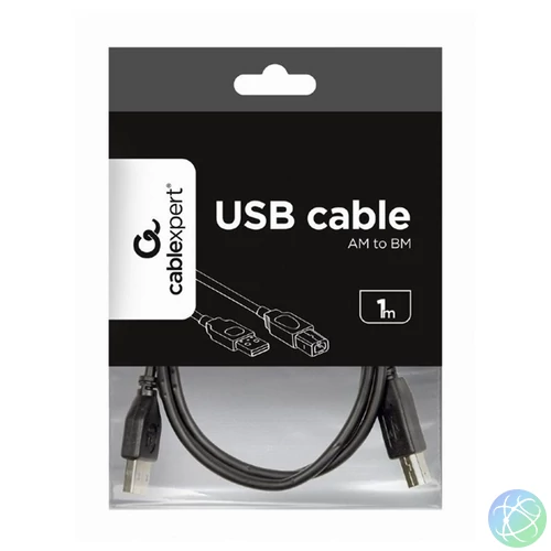 Gembird CCP-USB2-AMCM-1M 1m USB A apa - USB C apa fekete kábel