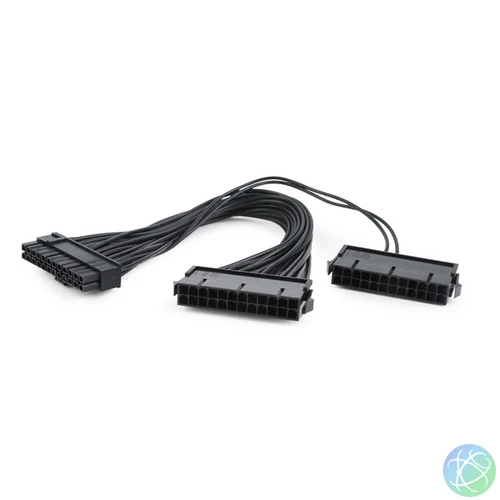 Gembird 30cm ATX 24pin F/M tápkábel