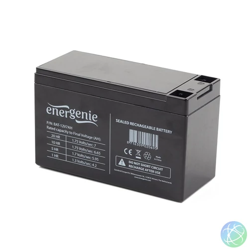 Gembird BAT-12V7AH Energenie 12V/7AH újratölthető zselés akkumulátor