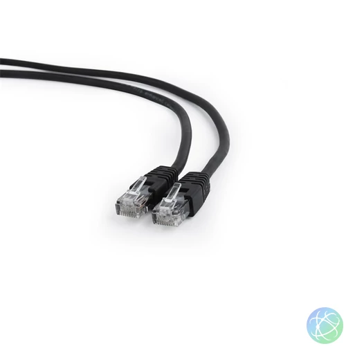 Gembird PP6U-0.5M/BK 0,5m RJ45 CAT6 UTP - RJ45 CAT6 UTP M/M fekete kábel