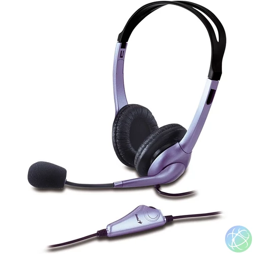 Genius HS-04S mikrofonos single Jack PC fekete headset