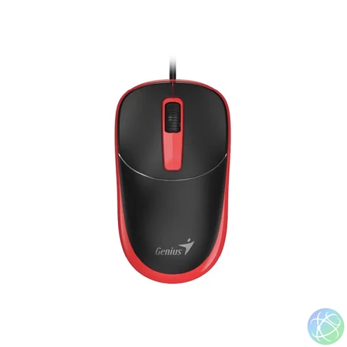 Genius DX-123 EU Vezetékes piros optikai egér