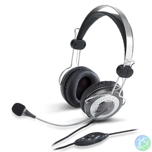 Genius HS-04SU jack mikrofonos PC ezüst headset